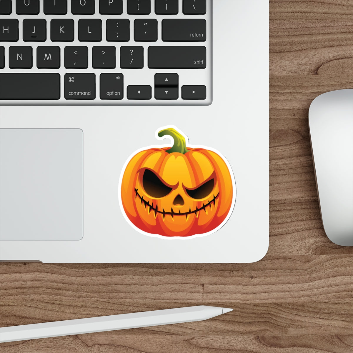 Spooky Pumpkin Die-Cut Stickers | Halloween Decor, Laptop Stickers, Fun Gifts, Seasonal Accessories, Trick or Treat Essentials