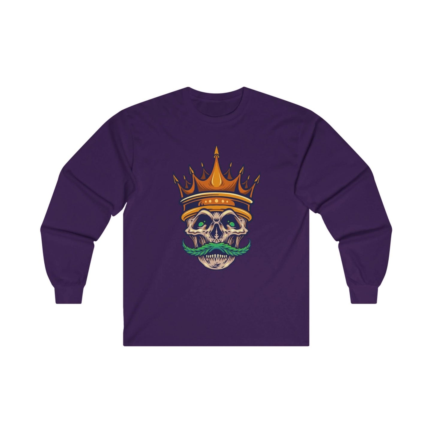 Gold Crown With Weed Mustache - Mleem