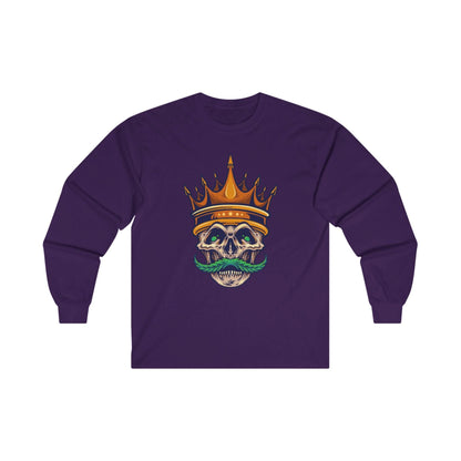 Gold Crown With Weed Mustache - Mleem