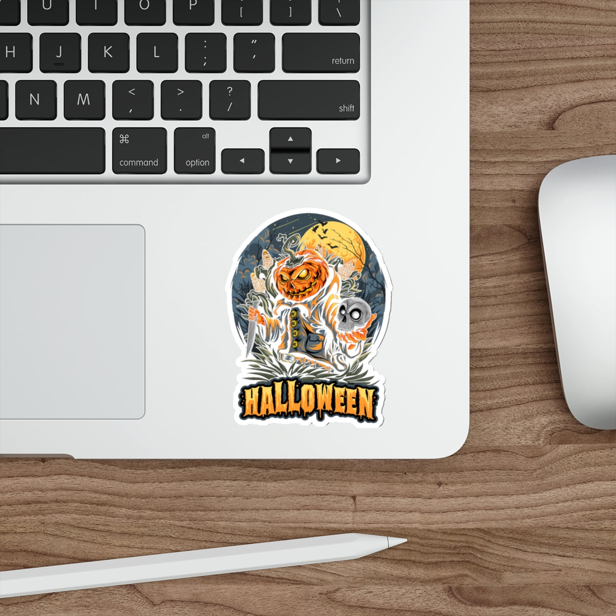 Halloween Die-Cut Stickers, Perfect for Scrapbooking, Gift Giving, & Halloween Decor, Spooky Pumpkin & Skull Design