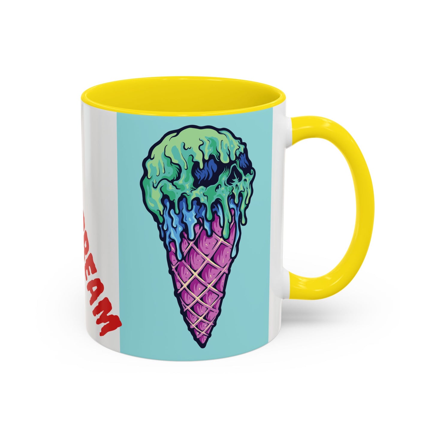 Creepy Ice Cream Mug - Perfect for Halloween, Unique Gift for Coffee Lovers, Spooky Decor, Creepscream Design, Fun Kitchenware