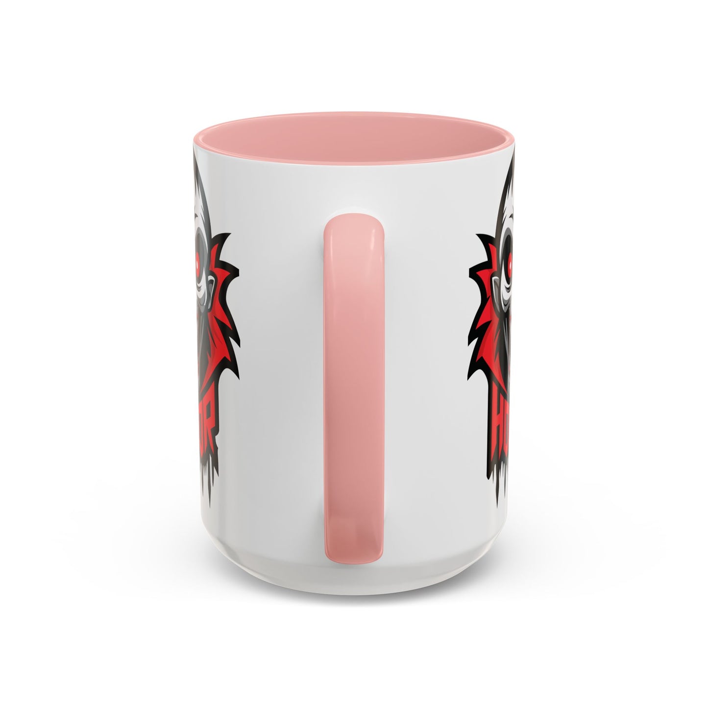 Horror-Themed Coffee Mug, Unique Gift for Halloween Lovers, Scary Decor, Black Accented Mug, Gothic Drinkware, Spooky Kitchenware