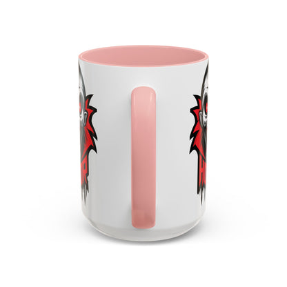 Horror-Themed Coffee Mug, Unique Gift for Halloween Lovers, Scary Decor, Black Accented Mug, Gothic Drinkware, Spooky Kitchenware