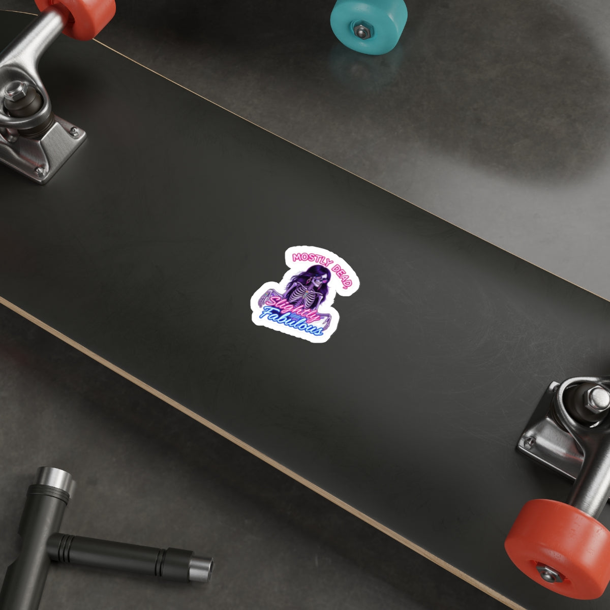 Sassy Skeleton Die-Cut Stickers - Perfect for Laptops, Water Bottles, Halloween Decor, Fun Gifts, and Daily Inspiration