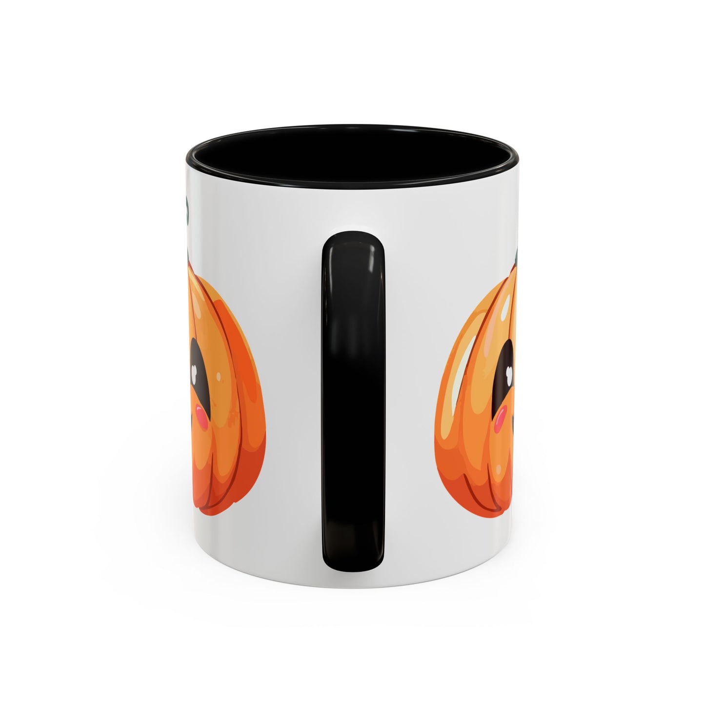 Cute Pumpkin Accent Coffee Mug for Fall, Halloween Decor, Gift for Coffee Lovers, Autumn Kitchenware, Seasonal Drinkware