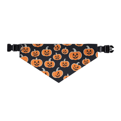 Pumpkin Print Pet Bandana Collar, Halloween Dog Accessory, Spooky Pet Fashion, Fall Outfit for Dogs, Dog Costume, Pet Halloween Gear
