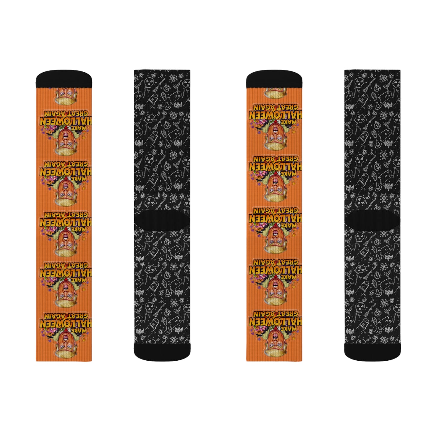 Halloween-Themed Sublimation Socks, Fun Socks, Holiday Accessories, Spooky Gifts, Costume Add-ons, Unique Footwear