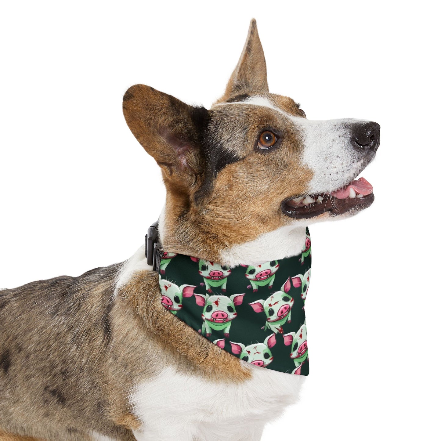 Cute Pig Print Dog Bandana Collar, Pet Accessory for Holidays, Dog Fashion, Cute Dog Gift, Fun Pet Apparel, Pet Birthday Party Decor