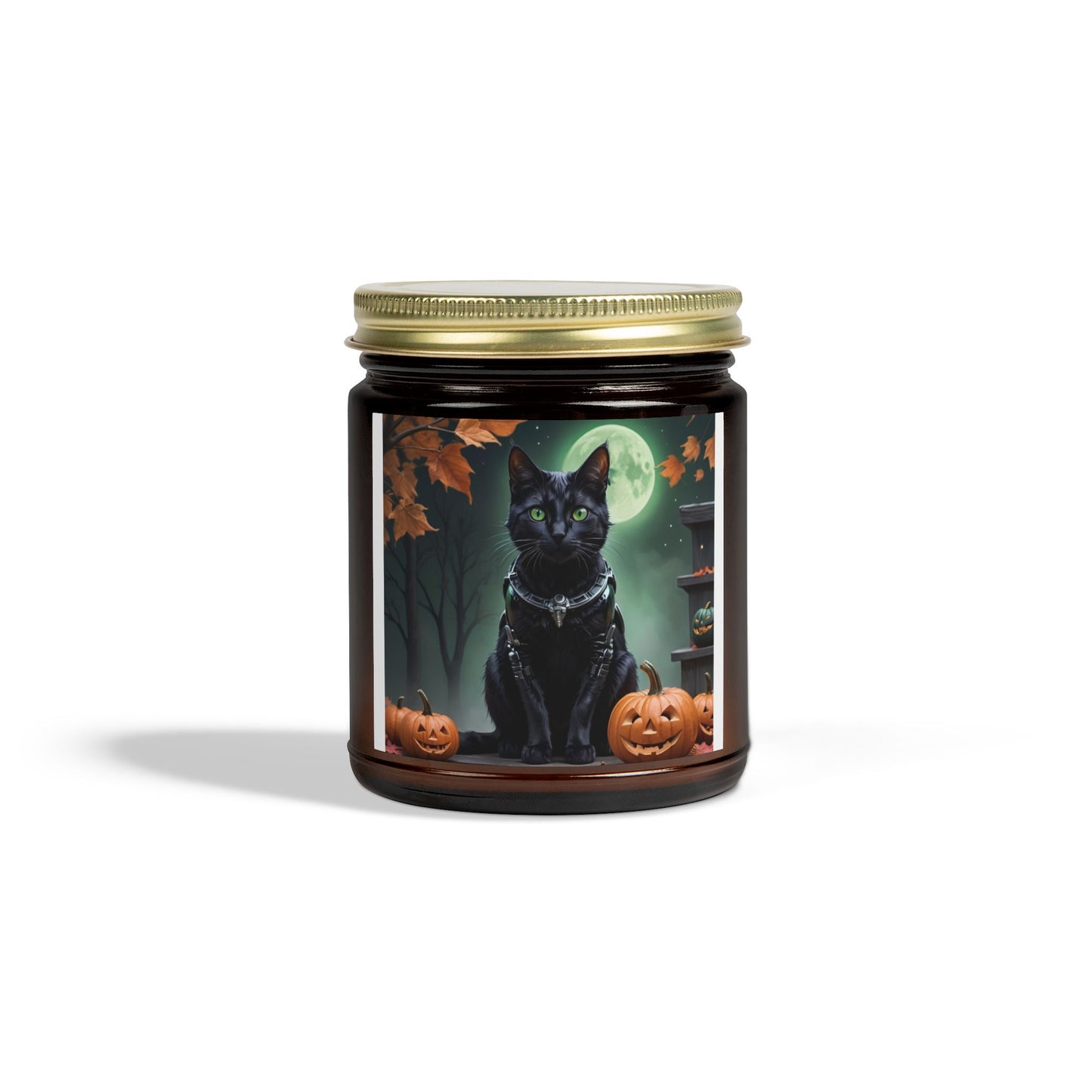 Halloween Cat Scented Candle, Cozy Home Decor, Gift for Cat Lovers, Fall Fragrance, Halloween Decoration, Aromatherapy Candle