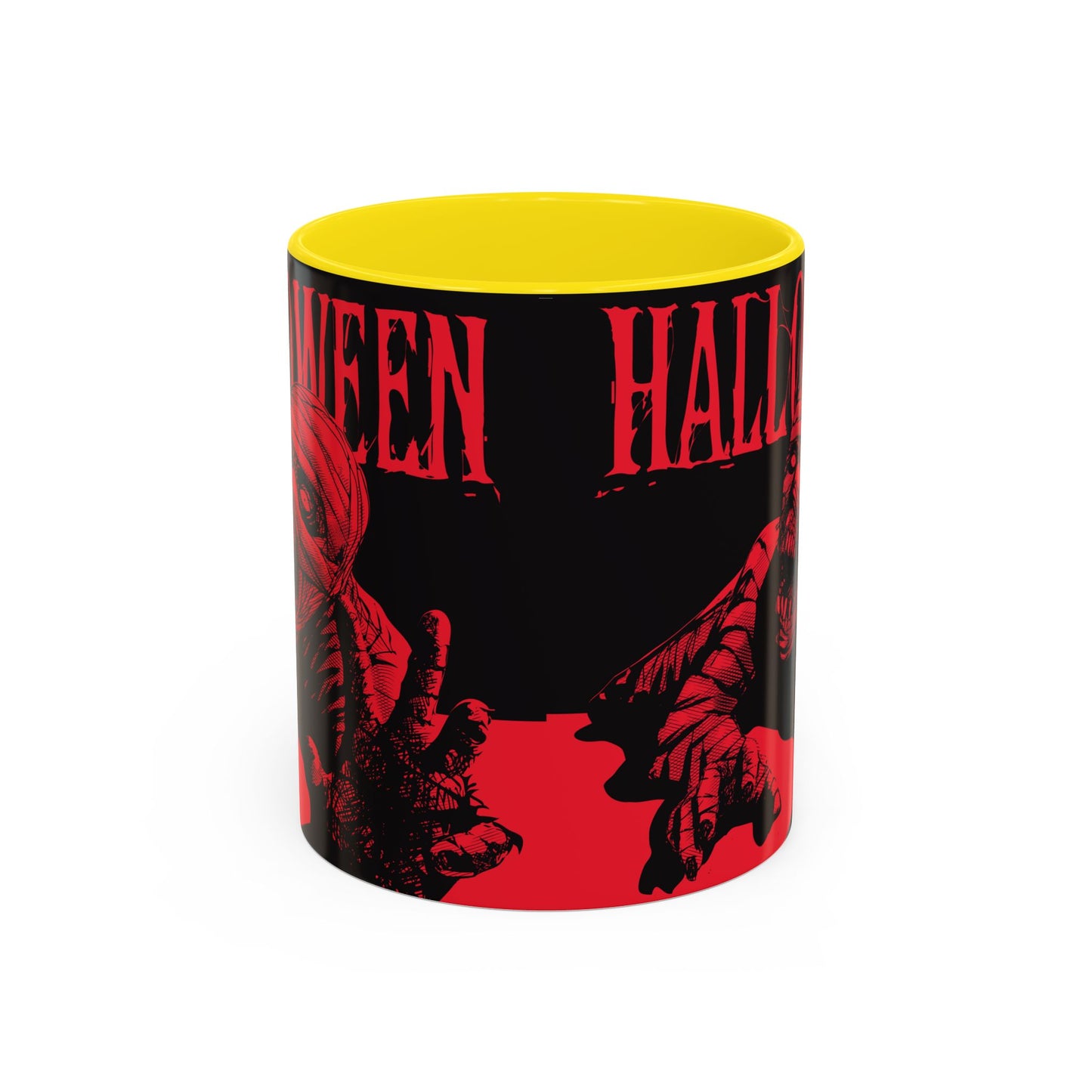 Halloween Accent Coffee Mug | Spooky Coffee Cup for Halloween Lovers, Trick or Treat Mug, Horror Decor, Gift for Fans