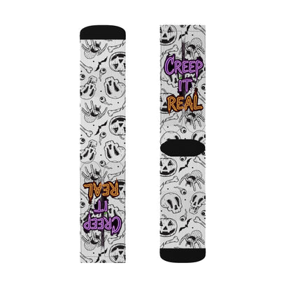 Halloween Themed Socks, Fun Socks for Fall, Creepy Socks Gift, Spooky Season Accessories, Unique Halloween Apparel