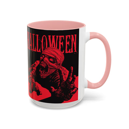 Halloween Accent Coffee Mug | Spooky Coffee Cup for Halloween Lovers, Trick or Treat Mug, Horror Decor, Gift for Fans