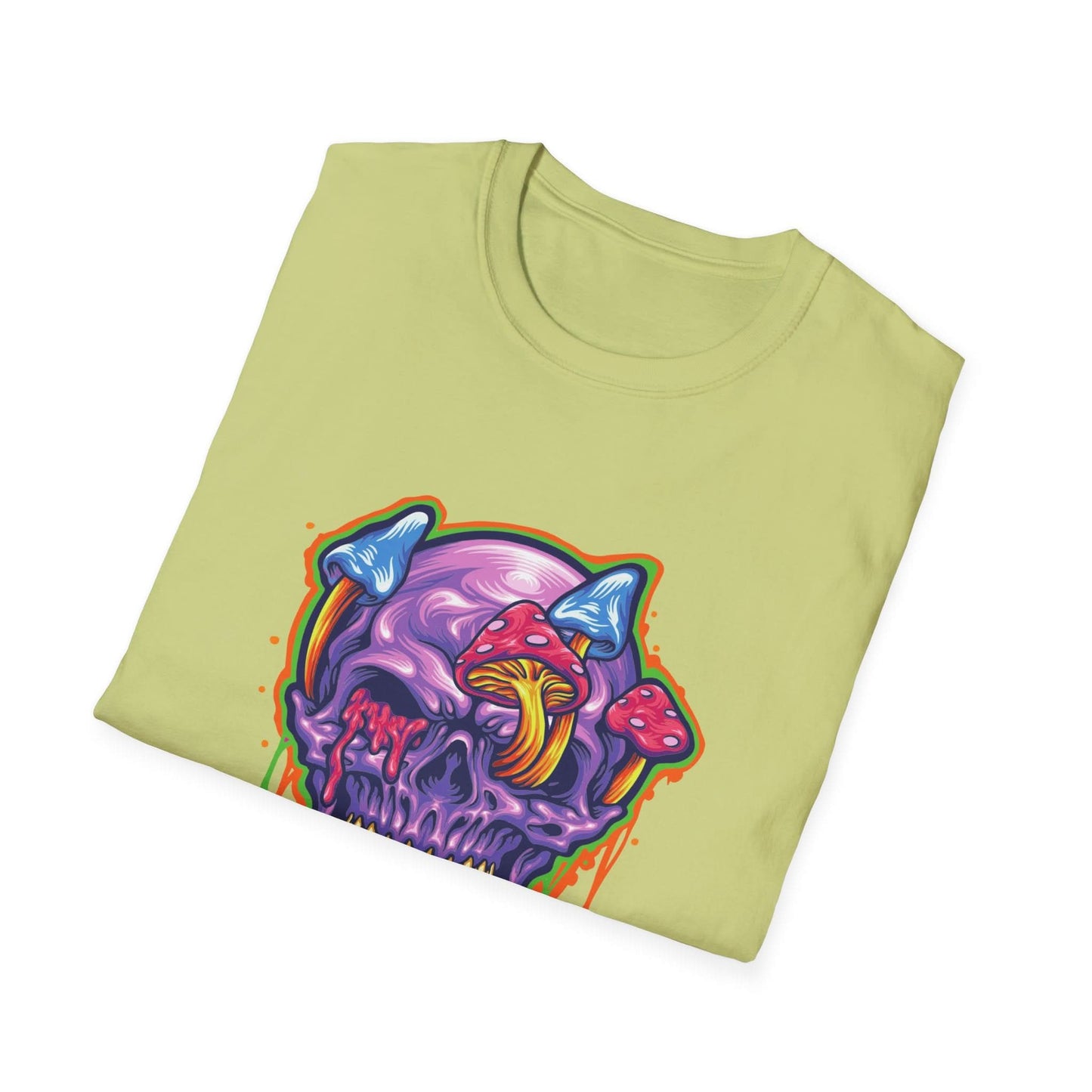 Magic Trippy Skull Mushroom Psychedelic - Mleem