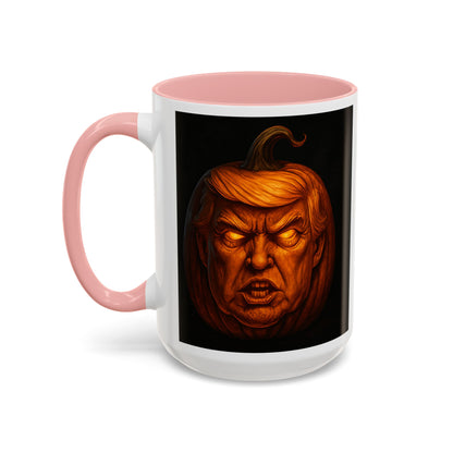 Halloween Pumpkin President Mug, Fun Gift for Coffee Lovers, Spooky Decor, Trick or Treat, Autumn Vibes, Unique Collectible