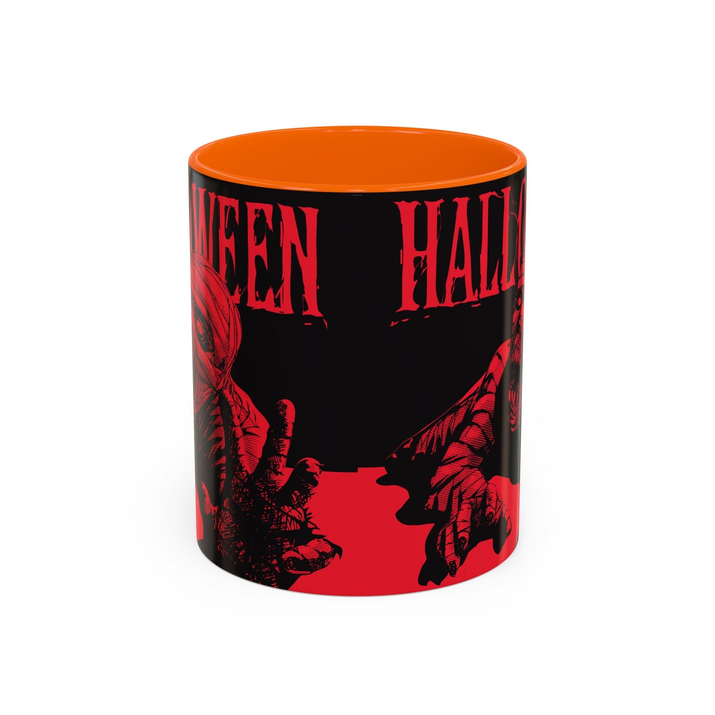 Halloween Accent Coffee Mug | Spooky Coffee Cup for Halloween Lovers, Trick or Treat Mug, Horror Decor, Gift for Fans