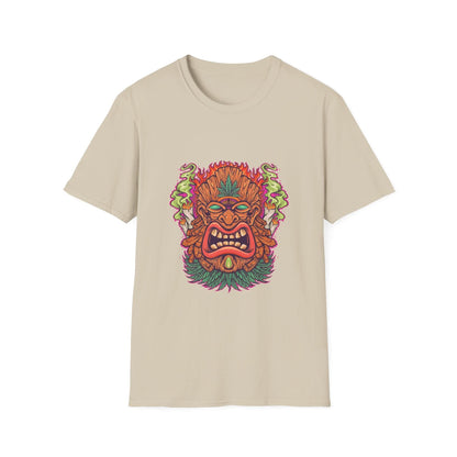 Tiki Leaf Weed Mascot with Smoke - Mleem