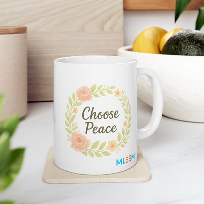 Floral Design Ceramic Mug