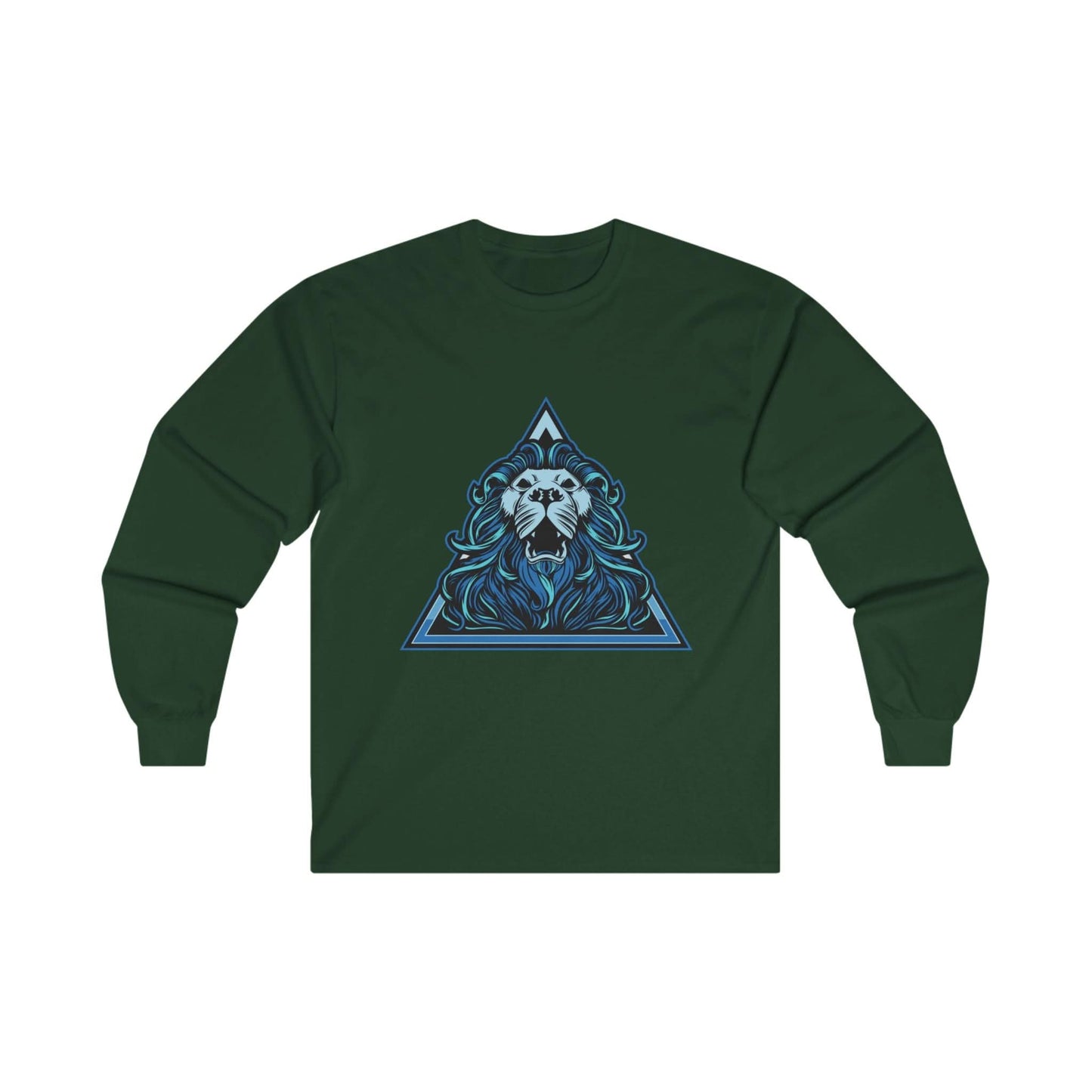 Lion Head in Blue Triangle - Mleem