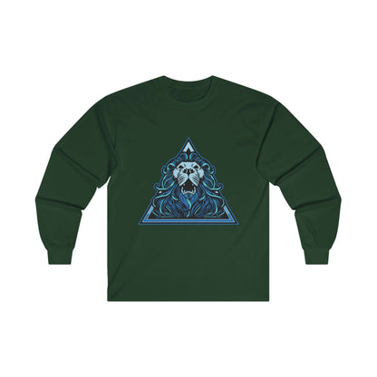 Lion Head in Blue Triangle - Mleem