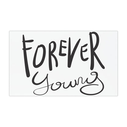 Forever Young Car Magnet - Fun Auto Decor, Inspirational Quotes, Vehicle Accessory, Gift for Friends, Car Accessories