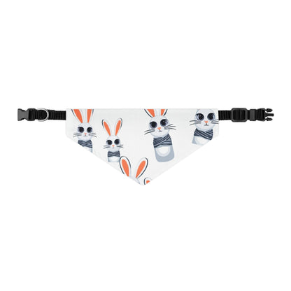 Charming Pet Bandana Collar for Dogs, Playful Bunny Design, Cute Gift for Pet Lovers, Perfect for Spring Celebrations