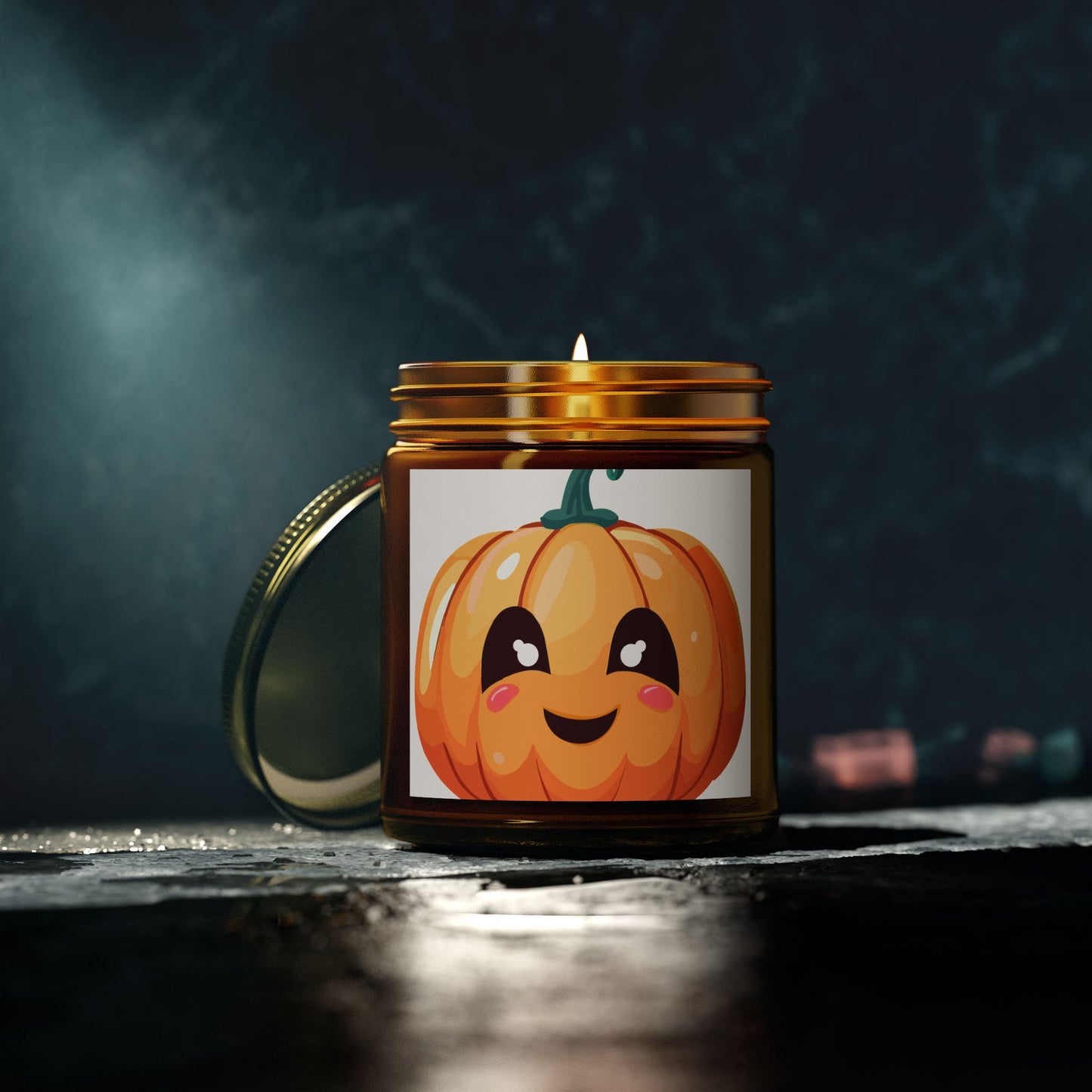 Cute Pumpkin Scented Candle, Fall Gift, Home Decor, Cozy Atmosphere, Halloween Decorations