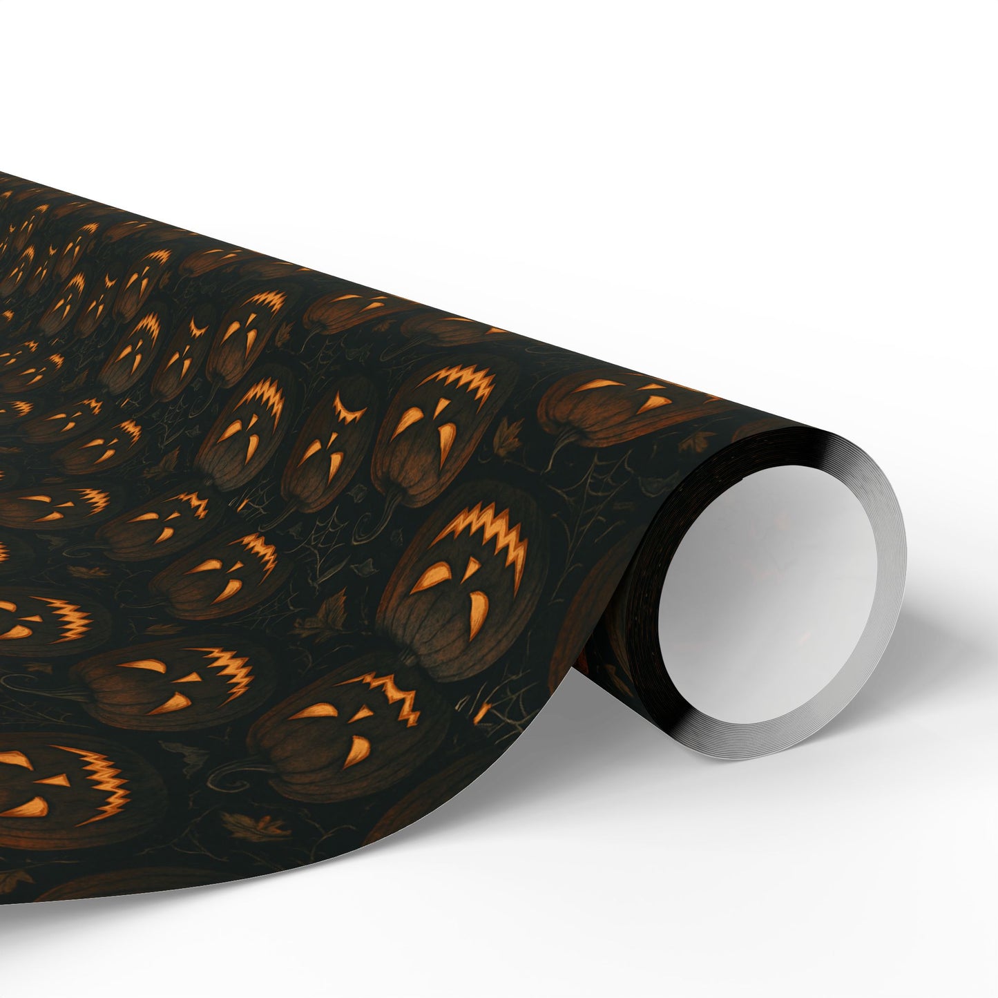 Halloween Pumpkin Wrapping Paper, Festive Gift Wrap for Fall Celebrations, Unique Holiday Supplies, Trick-or-Treat Decor, Party Favors