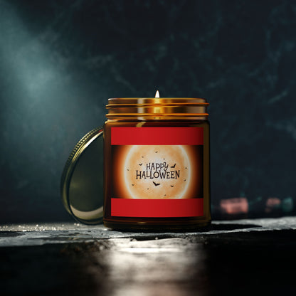 Halloween Scented Candles, 4oz & 9oz Coconut Apricot Wax - Festive Home Decor, Fall Gift, Cozy Atmosphere, Unique Halloween Party Favor