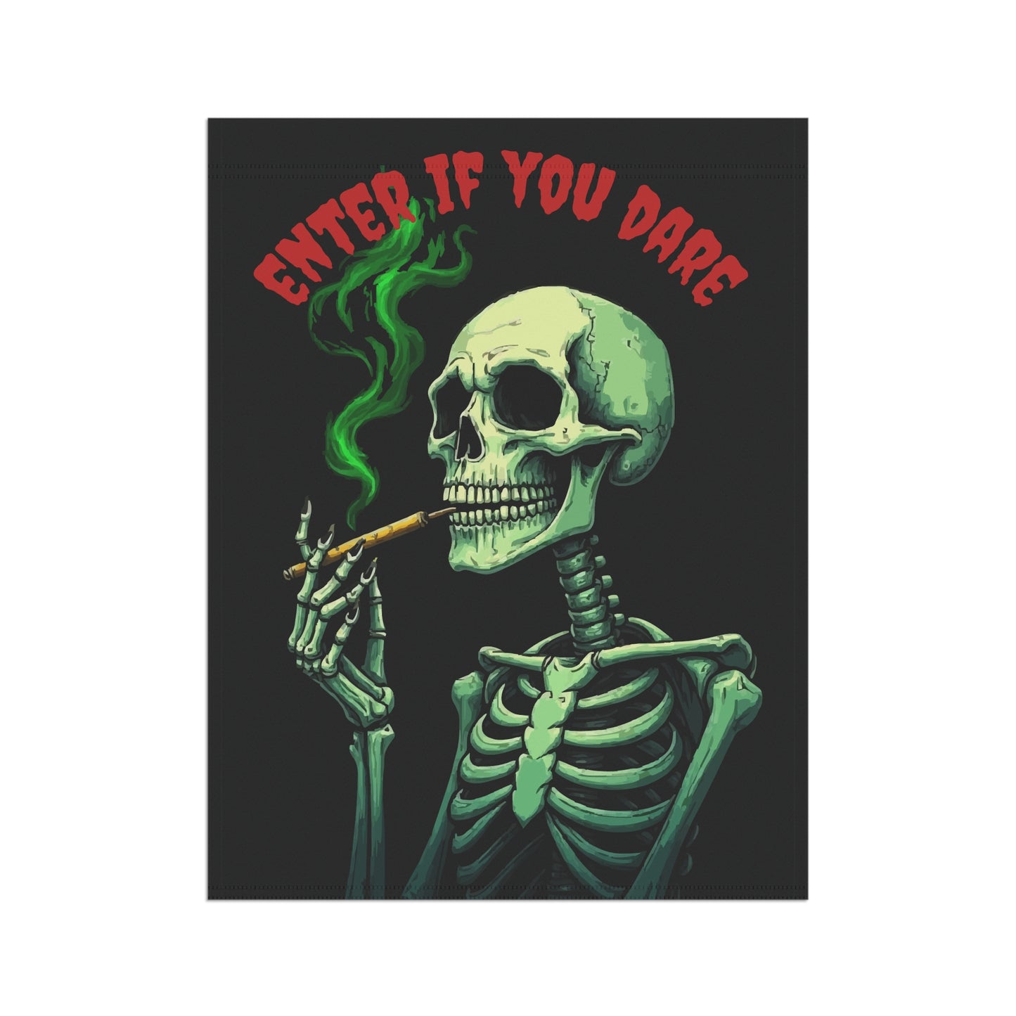 Skeleton Garden Banner, Spooky Home Decor, Halloween Yard Sign, Gothic Outdoor Decoration, Unique Gift for Halloween Lovers