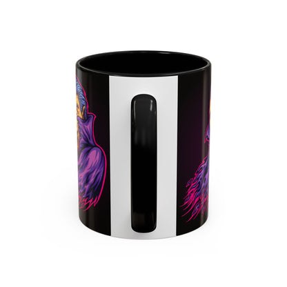 Creepy Gothic Accent Coffee Mug for Spooky Vibes, Halloween Decor, Unique Gift, Coffee Lover, Witchcraft Essentials