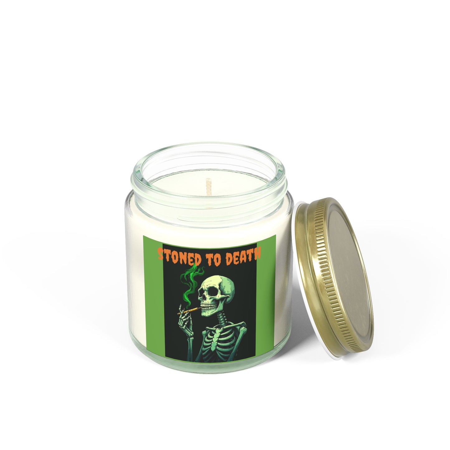 Spooky Scented Candle - 'Stoned to Death', Halloween Decor, Gift for Adults, Home Fragrance, Party Favor, Relaxation