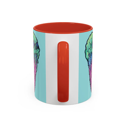 Creepy Ice Cream Mug - Perfect for Halloween, Unique Gift for Coffee Lovers, Spooky Decor, Creepscream Design, Fun Kitchenware