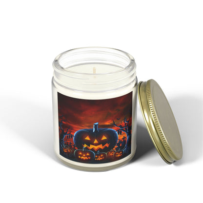 Halloween Pumpkin Scented Candle | Coconut Apricot Wax | Fall Decor, Spooky Night, Autumn Gift, Home Fragrance, Jack-O'-Lantern