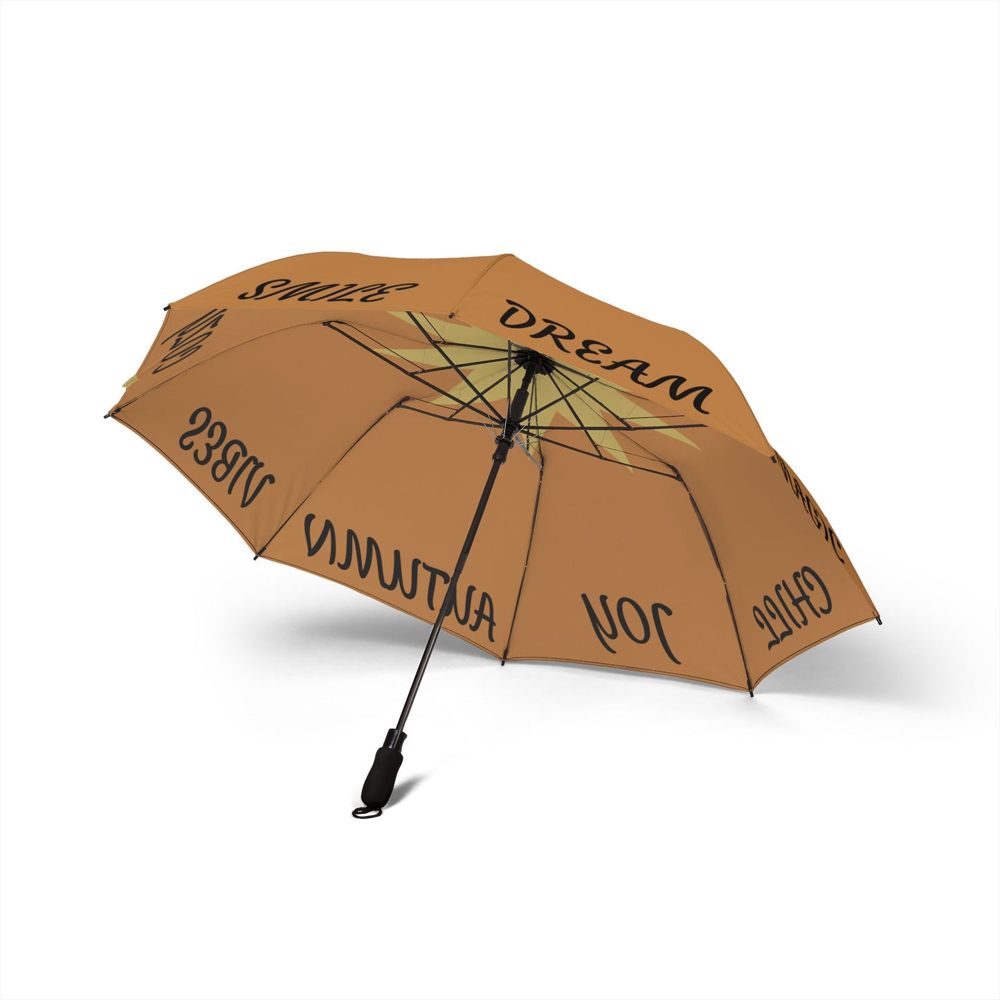Stylish Foldable Umbrella, Inspirational Gift for Rainy Days, Compact Travel Umbrella, Unique Design for Dreamers, Motivational Accessory
