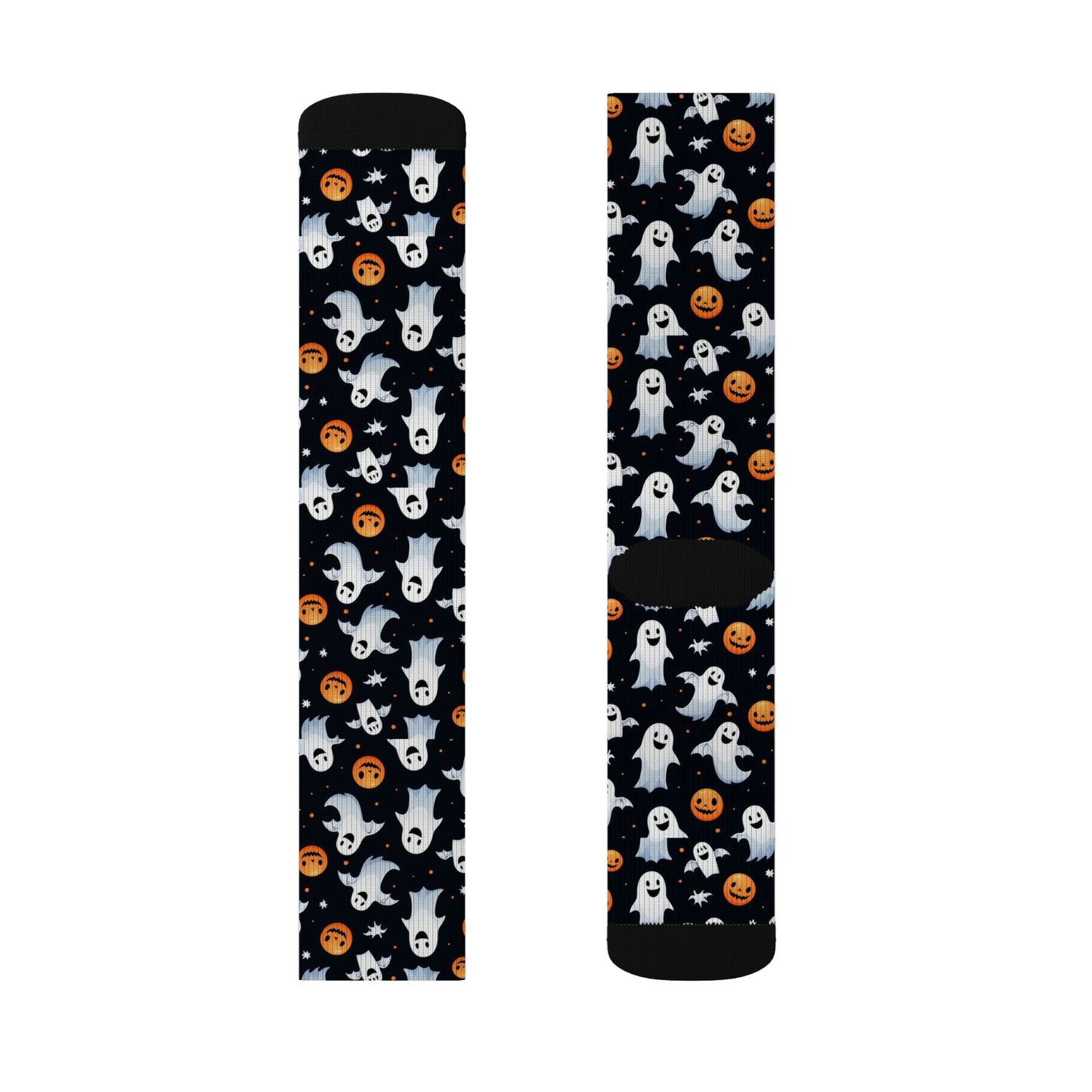Halloween Ghost & Pumpkin Socks, Cute Patterned Socks for Fall, Fun Halloween Accessories, Unique Gift for Halloween Lovers
