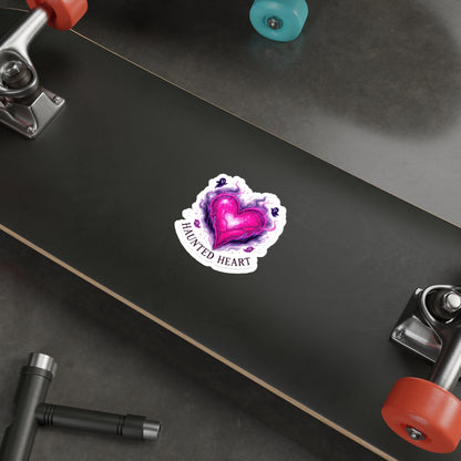 Haunted Heart Stickers - Die-Cut Vinyl Art, Cute Aesthetic Decor for Laptops, Water Bottles, Scrapbooking, Gift for Friends