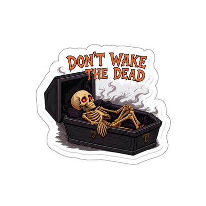 Spooky Skeleton Die-Cut Stickers | Halloween Decor, Laptop Stickers, Party Favors, Gag Gifts, Creepy Decor