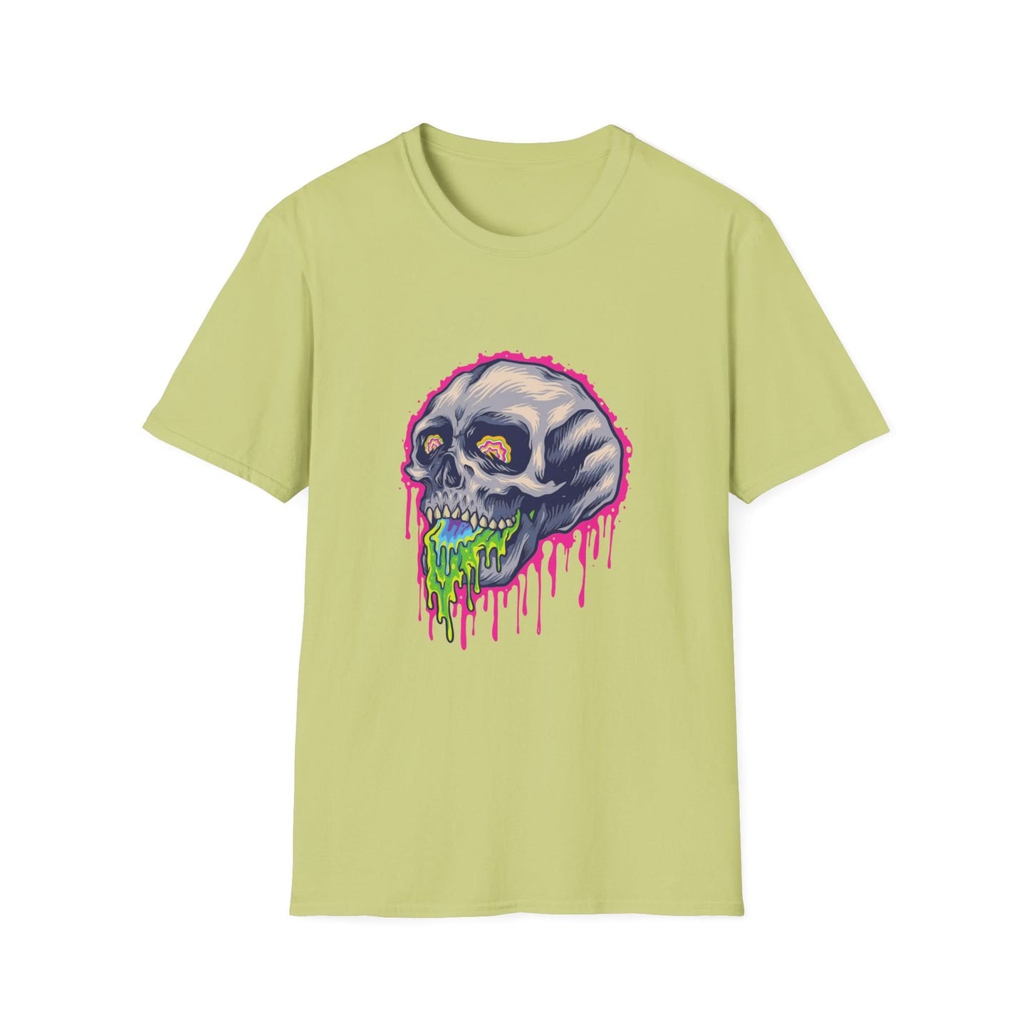 Scary Colorful Stone Skull - Mleem