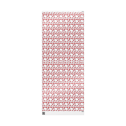 Festive Heart Wrapping Paper, Valentine's Gift Wrap, Love Bows, Holiday Decor, Cute Gift Packaging, Party Supplies