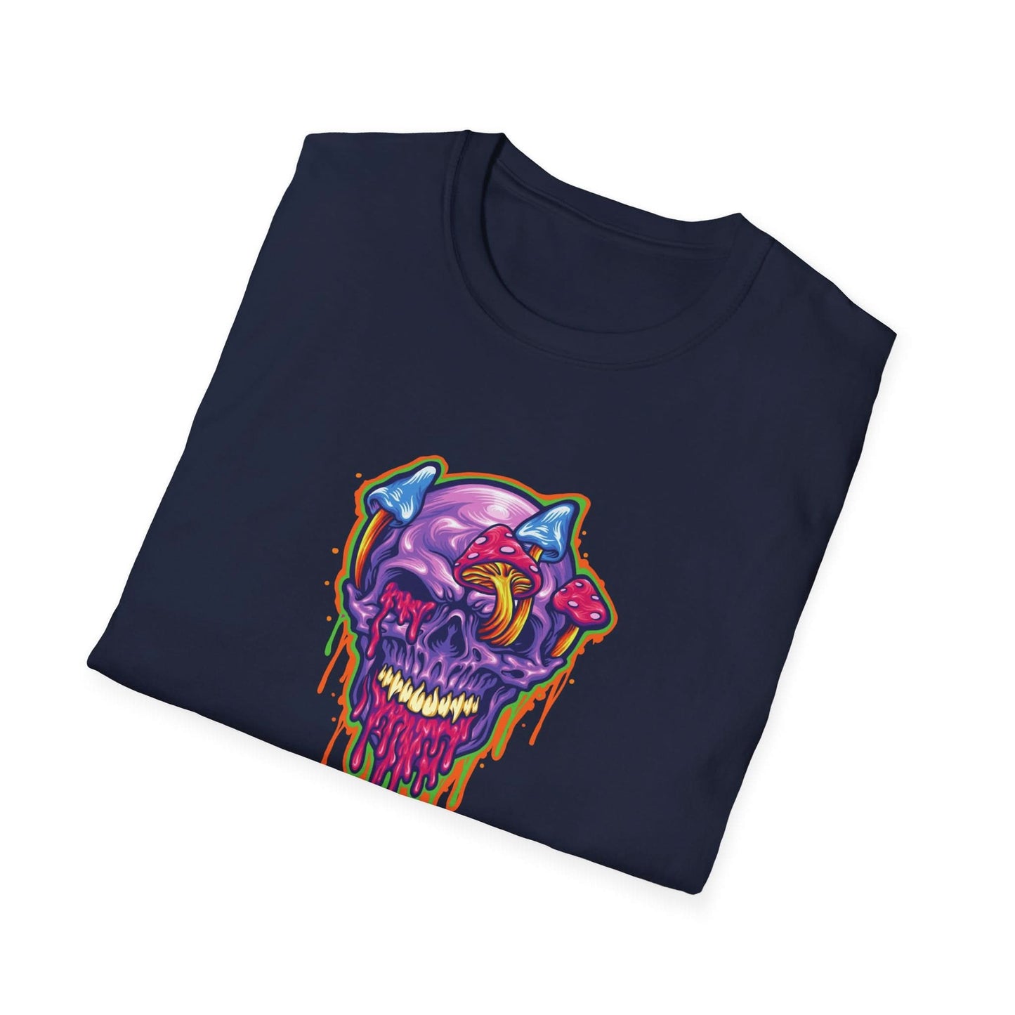 Magic Trippy Skull Mushroom Psychedelic - Mleem
