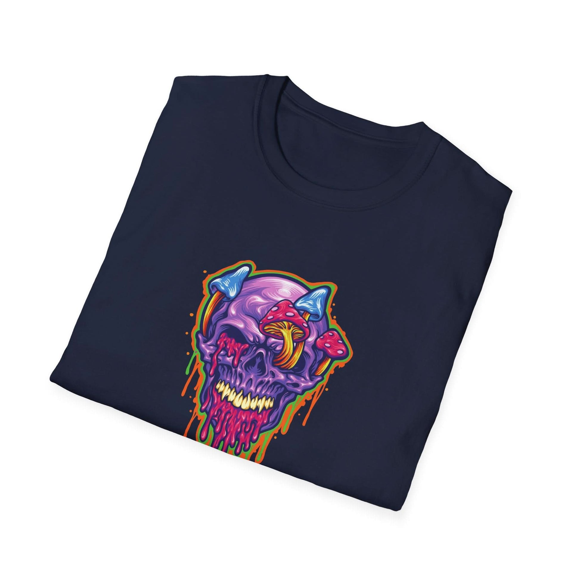Magic Trippy Skull Mushroom Psychedelic - Mleem