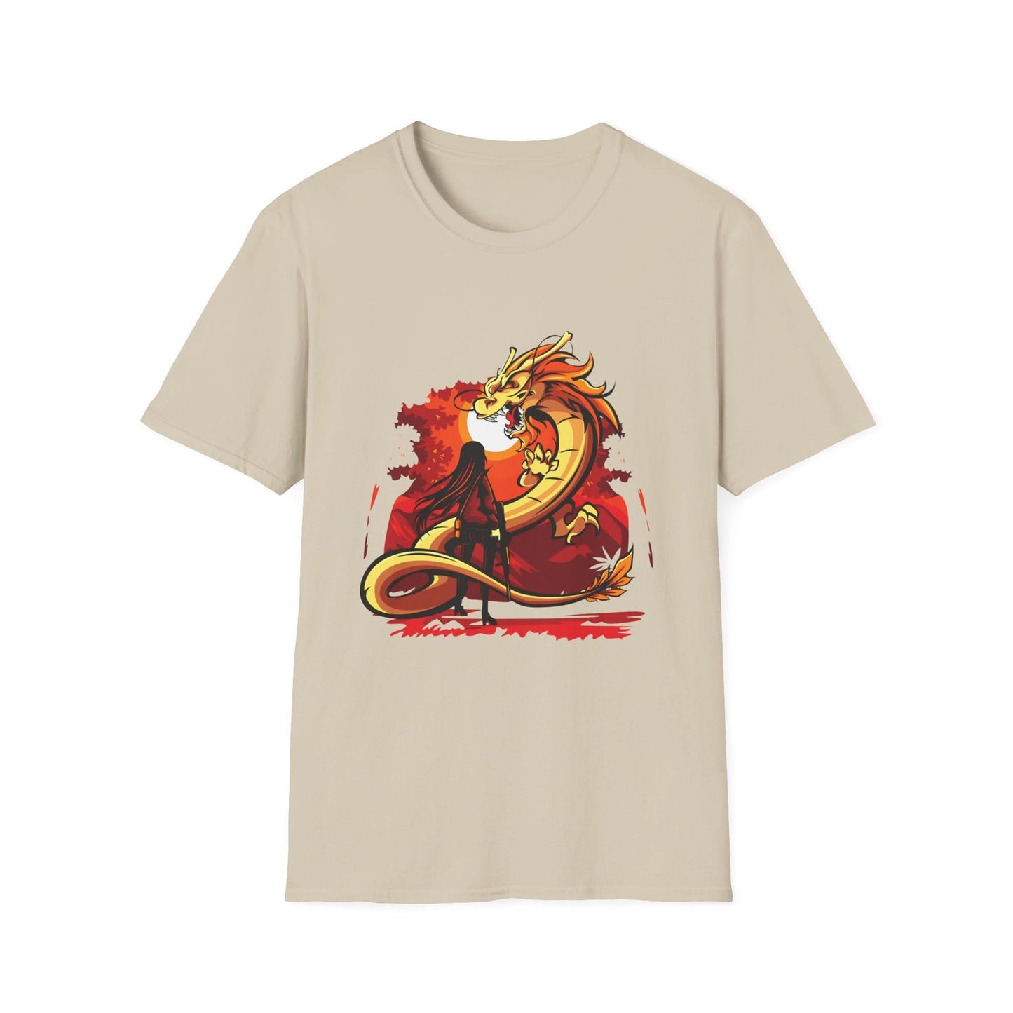 Girl Facing A Dragon - Mleem