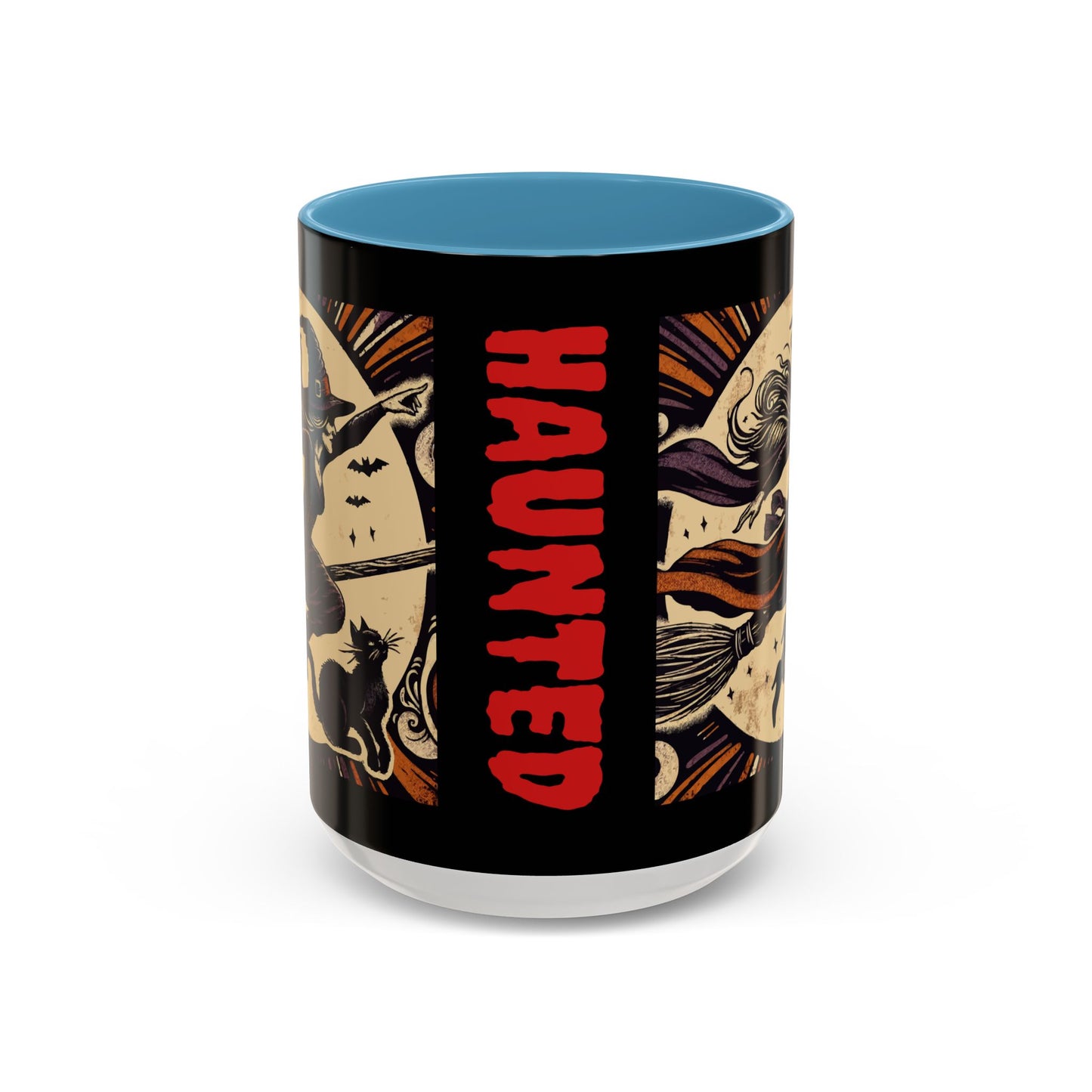 Halloween-Themed Accent Coffee Mug, Coffee Cup for Witch Lovers, Haunted Mug for Spooky Season, Unique Gift for Halloween, Witch Decor