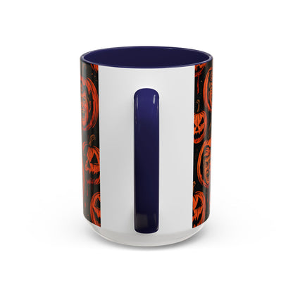 Spooky Pumpkin Faces Coffee Mug | Halloween Gifts, Funny Coffee Cup, Whimsical Mug, Holiday Decor, Unique Gifts