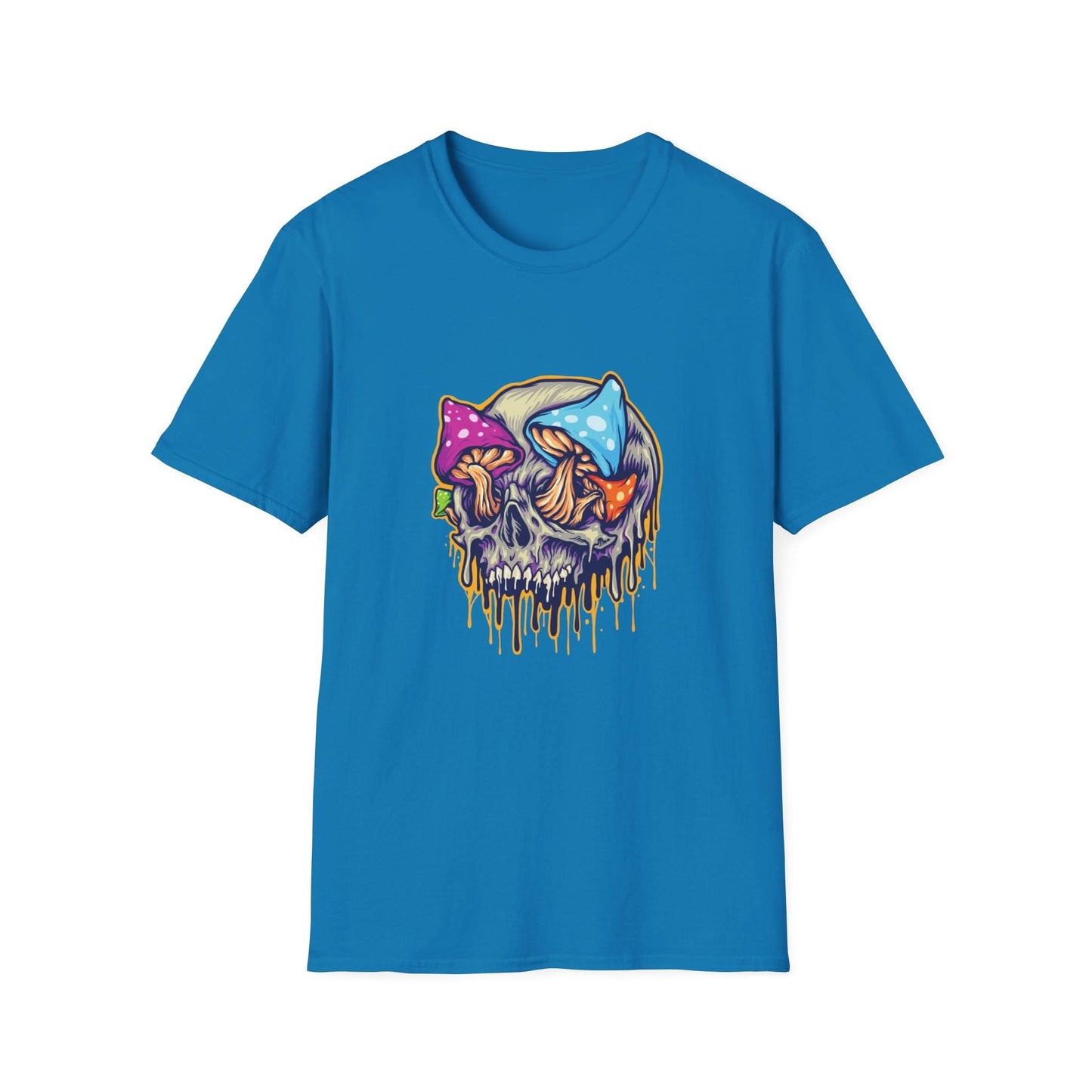 Scary Skull Mushrooms Melted Colorful - Mleem