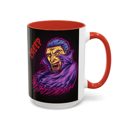 Creepy Gothic Accent Coffee Mug for Spooky Vibes, Halloween Decor, Unique Gift, Coffee Lover, Witchcraft Essentials