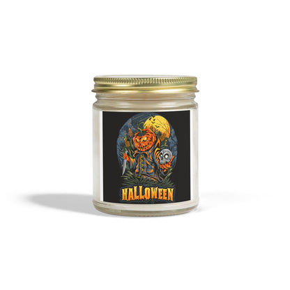 Halloween Scented Candles - Coconut Apricot Wax, Fall Decor, Spooky Room Fragrance, October Gifts, Home Ambiance