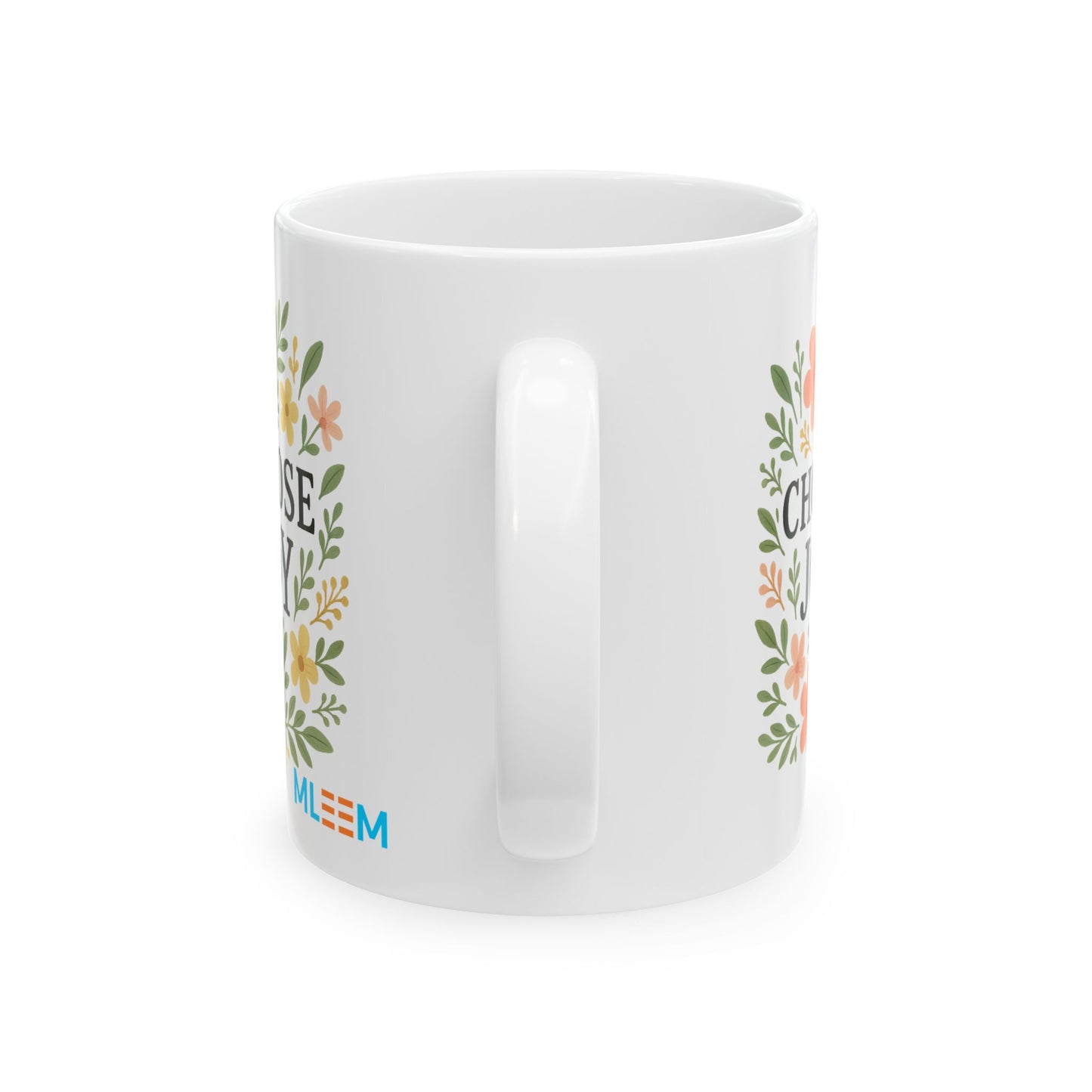 Choose Joy Floral Ceramic Mug