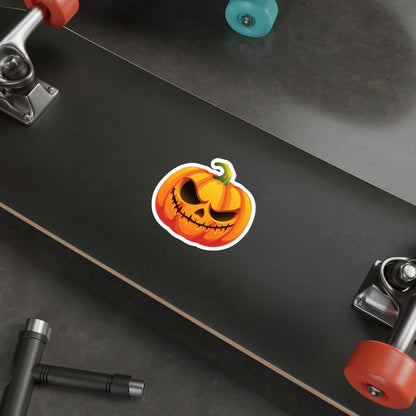Spooky Pumpkin Die-Cut Stickers | Halloween Decor, Laptop Stickers, Fun Gifts, Seasonal Accessories, Trick or Treat Essentials