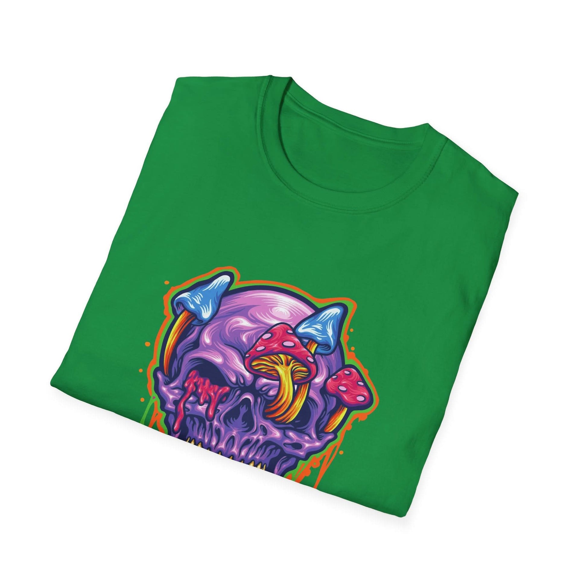 Magic Trippy Skull Mushroom Psychedelic - Mleem